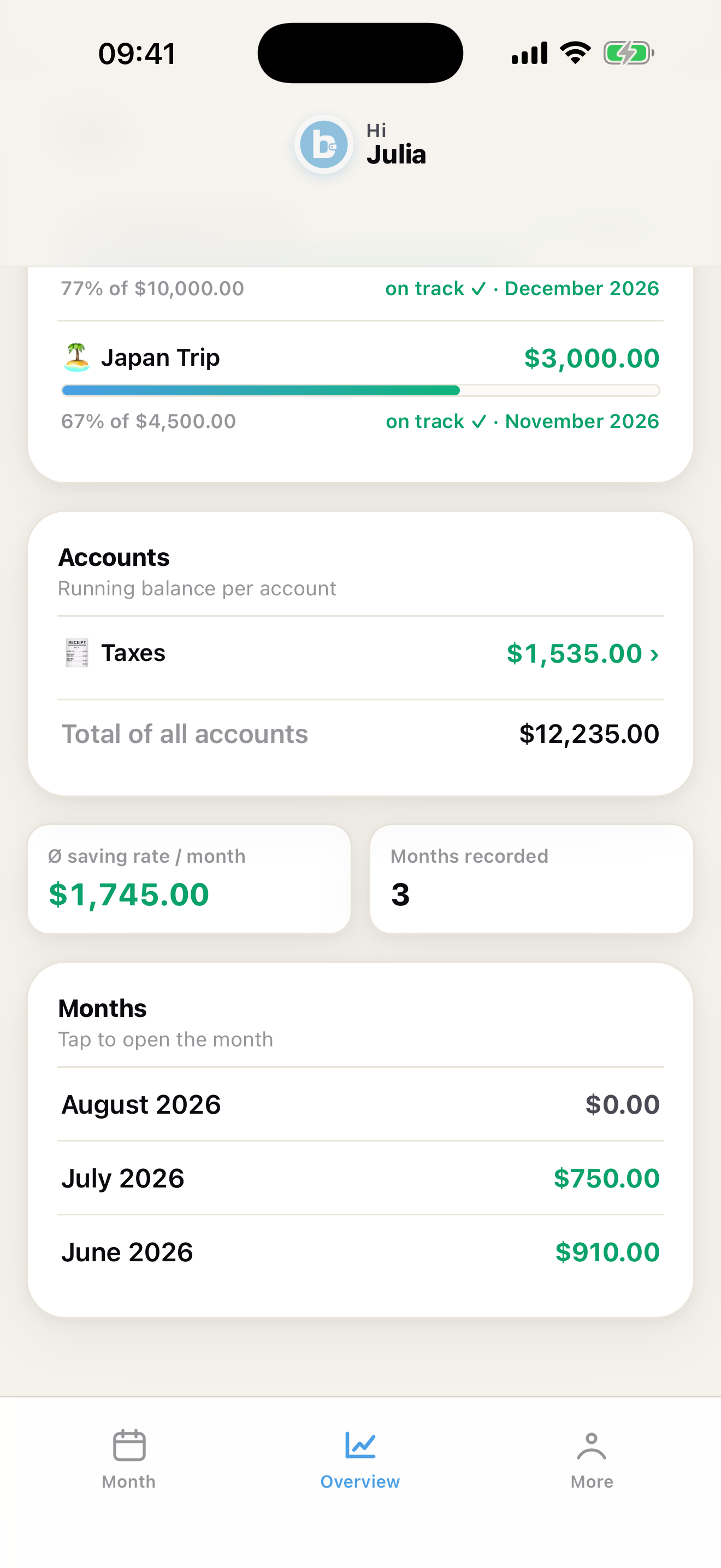 Accounts and history
